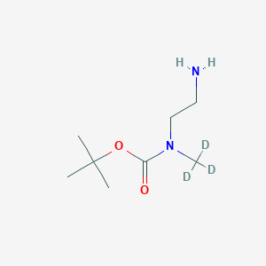 molecular formula C8H18N2O2 B14039222 N-(2-Aminoethyl)-N-methyl-D3-carbamic acid tert-butyl ester 