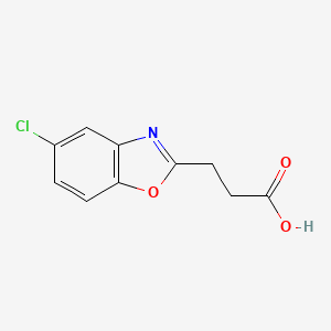 molecular formula C10H8ClNO3 B14039228 3-(5-Chloro-1,3-benzoxazol-2-yl)propanoic acid 