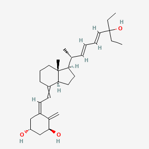 (1R,3S,5Z)-5-[2-[(1R,3aS,7aR)-1-[(2R,3E,5E)-7-ethyl-7-hydroxynona-3,5-dien-2-yl]-7a-methyl-2,3,3a,5,6,7-hexahydro-1H-inden-4-ylidene]ethylidene]-4-methylidenecyclohexane-1,3-diol