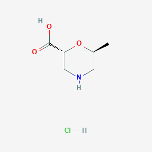 (2R,6S)-6-methylmorpholine-2-carboxylic acid HCl