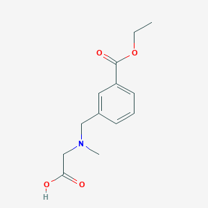 molecular formula C13H17NO4 B1403928 [[3-(乙氧羰基)苄基]-(甲基)氨基]乙酸 CAS No. 1417567-71-5