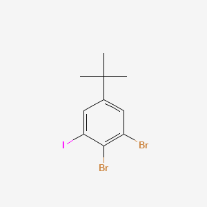 molecular formula C10H11Br2I B14039359 1,2-Dibromo-5-(tert-butyl)-3-iodobenzene 