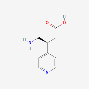 molecular formula C9H12N2O2 B14039367 (S)-4-Amino-3-(pyridin-4-yl)butanoic acid 