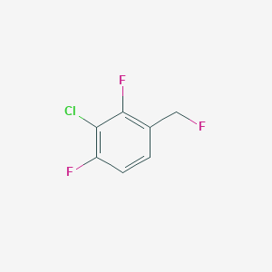 molecular formula C7H4ClF3 B14039370 1-Chloro-2,6-difluoro-3-(fluoromethyl)benzene 