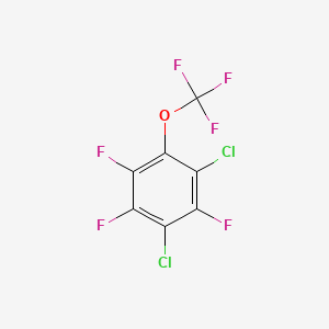 molecular formula C7Cl2F6O B14039371 1,3-Dichloro-2,4,5-trifluoro-6-(trifluoromethoxy)benzene 