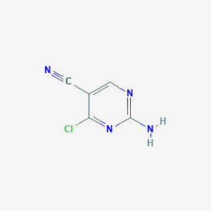 B1403938 2-Amino-4-chloropyrimidine-5-carbonitrile CAS No. 1393179-35-5