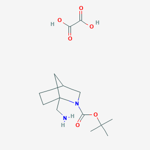 tert-Butyl 1-(aminomethyl)-2-azabicyclo[2.2.1]heptane-2-carboxylate oxalate