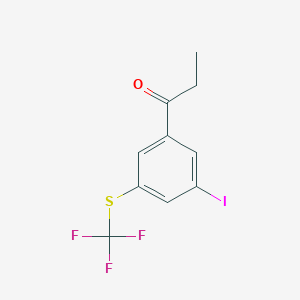 1-(3-Iodo-5-(trifluoromethylthio)phenyl)propan-1-one