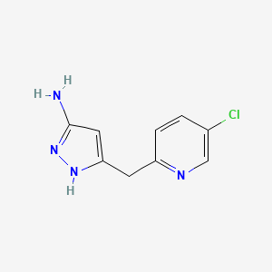 3-((5-Chloropyridin-2-YL)methyl)-1H-pyrazol-5-amine