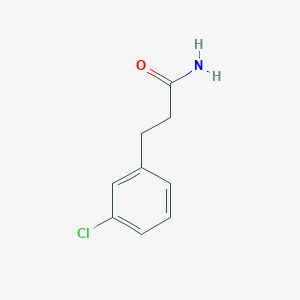 molecular formula C9H10ClNO B14039491 3-(3-Chlorophenyl)propanamide 