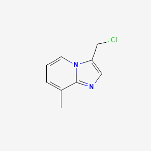 molecular formula C9H9ClN2 B14039504 3-(Chloromethyl)-8-methylimidazo[1,2-a]pyridine 