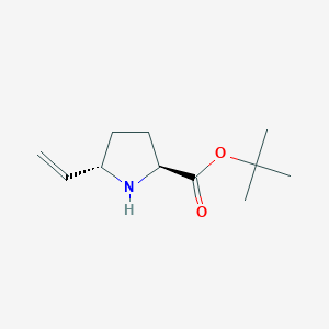 Tert-butyl (2S,5S)-5-vinylpyrrolidine-2-carboxylate