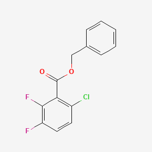 molecular formula C14H9ClF2O2 B14039568 Benzyl 6-chloro-2,3-difluorobenzoate 