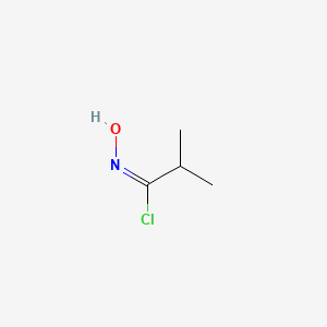 molecular formula C4H8ClNO B14039576 N-hydroxyisobutyrimidoyl chloride 