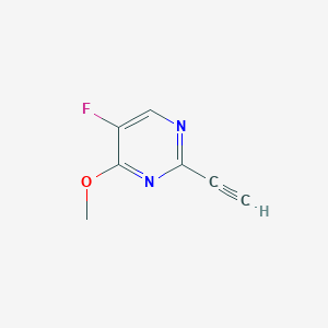 molecular formula C7H5FN2O B1403958 2-Ethynyl-5-fluoro-4-methoxypyrimidine CAS No. 1330044-12-6