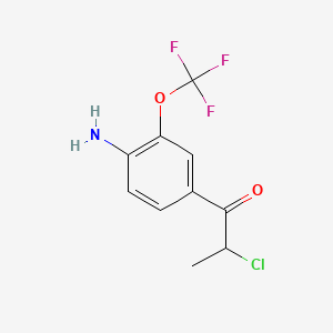 1-(4-Amino-3-(trifluoromethoxy)phenyl)-2-chloropropan-1-one