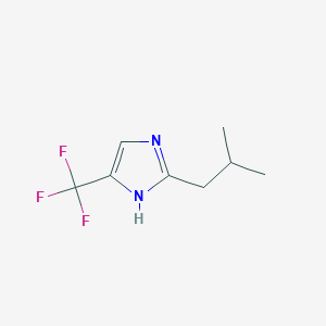 molecular formula C8H11F3N2 B14039626 2-isobutyl-5-(trifluoromethyl)-1H-imidazole 