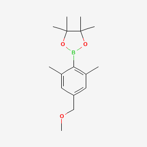 molecular formula C16H25BO3 B14039631 2-(4-(Methoxymethyl)-2,6-dimethylphenyl)-4,4,5,5-tetramethyl-1,3,2-dioxaborolane 