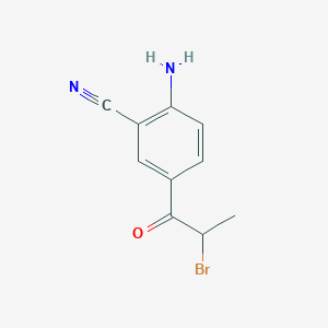 1-(4-Amino-3-cyanophenyl)-2-bromopropan-1-one