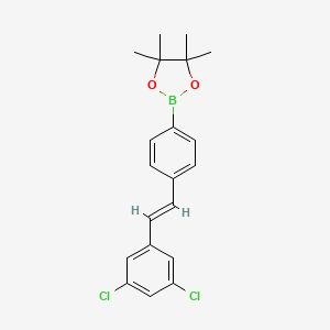 2-[4-[(E)-2-(3,5-dichlorophenyl)ethenyl]phenyl]-4,4,5,5-tetramethyl-1,3,2-dioxaborolane