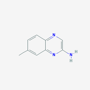 molecular formula C9H9N3 B14039663 7-Methyl-2-quinoxalinamine CAS No. 646504-83-8