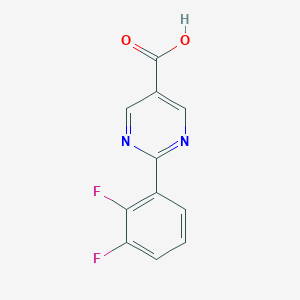 molecular formula C11H6F2N2O2 B14039701 2-(2,3-Difluorophenyl)pyrimidine-5-carboxylic acid 