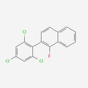 1-Fluoro-2-(2,4,6-trichlorophenyl)naphthalene