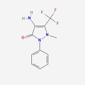 4-Amino-1-methyl-2-phenyl-5-(trifluoromethyl)-1H-pyrazol-3(2H)-one