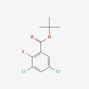 molecular formula C11H11Cl2FO2 B14039734 Tert-butyl 3,5-dichloro-2-fluorobenzoate 