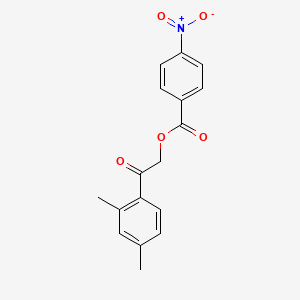 molecular formula C17H15NO5 B1403975 2-(2,4-Dimethylphenyl)-2-oxoethyl 4-nitrobenzoate CAS No. 1327395-79-8