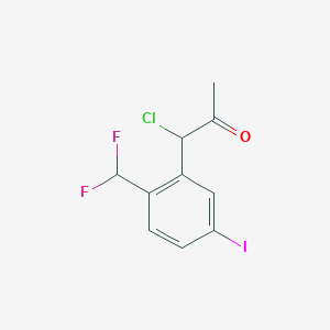 1-Chloro-1-(2-(difluoromethyl)-5-iodophenyl)propan-2-one