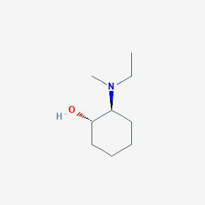 molecular formula C9H19NO B14039761 (1S,2S)-2-(Ethyl(methyl)amino)cyclohexan-1-OL 