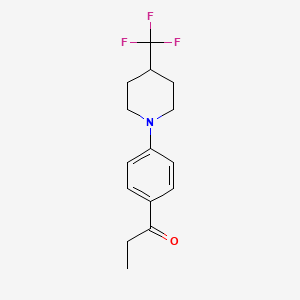 1-(4-(4-(Trifluoromethyl)piperidin-1-YL)phenyl)propan-1-one