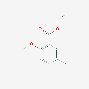 molecular formula C12H16O3 B14039842 Ethyl 2-methoxy-4,5-dimethylbenzoate 