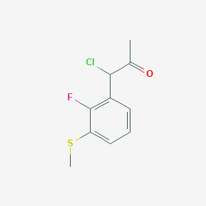 1-Chloro-1-(2-fluoro-3-(methylthio)phenyl)propan-2-one