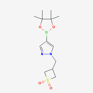 3-((4-(4,4,5,5-tetramethyl-1,3,2-dioxaborolan-2-yl)-1H-pyrazol-1-yl)methyl)thietane 1,1-dioxide