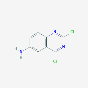 molecular formula C8H5Cl2N3 B14039895 2,4-Dichloroquinazolin-6-amine 