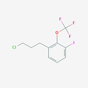 molecular formula C10H9ClF3IO B14039898 1-(3-Chloropropyl)-3-iodo-2-(trifluoromethoxy)benzene 