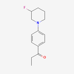 1-(4-(3-Fluoropiperidin-1-YL)phenyl)propan-1-one