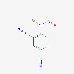 1-Bromo-1-(2,4-dicyanophenyl)propan-2-one