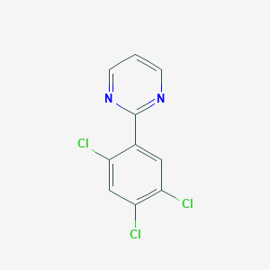 molecular formula C10H5Cl3N2 B14039968 2-(2,4,5-Trichlorophenyl)pyrimidine 