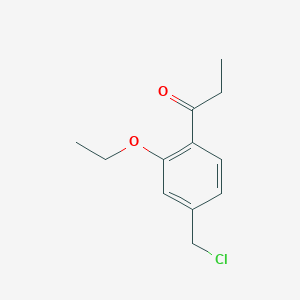 1-(4-(Chloromethyl)-2-ethoxyphenyl)propan-1-one