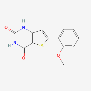 molecular formula C13H10N2O3S B1403998 6-(2-methoxyphenyl)thieno[3,2-d]pyrimidine-2,4(1H,3H)-dione CAS No. 1407180-78-2