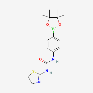 1-(4,5-Dihydrothiazol-2-yl)-3-(4-(4,4,5,5-tetramethyl-1,3,2-dioxaborolan-2-yl)phenyl)urea