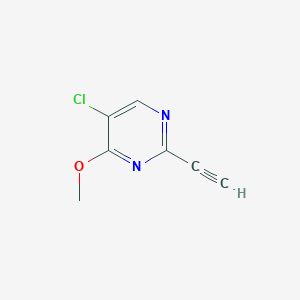 molecular formula C7H5ClN2O B1404001 5-Chloro-2-ethynyl-4-methoxypyrimidine CAS No. 1330044-02-4