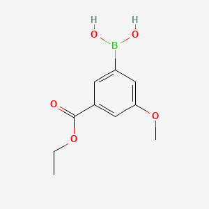 molecular formula C10H13BO5 B14040064 (3-(Ethoxycarbonyl)-5-methoxyphenyl)boronic acid 