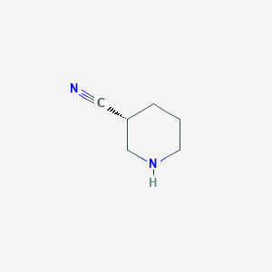 molecular formula C6H11ClN2 B1404009 哌啶-3(R)-腈 CAS No. 1159736-73-8