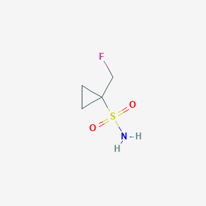 molecular formula C4H8FNO2S B1404014 1-(氟甲基)环丙烷-1-磺酰胺 CAS No. 1409950-08-8