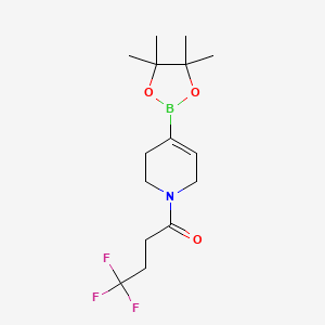 4,4,4-Trifluoro-1-(4-(4,4,5,5-tetramethyl-1,3,2-dioxaborolan-2-YL)-3,6-dihydropyridin-1(2H)-YL)butan-1-one