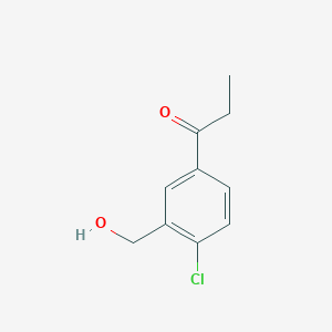 1-(4-Chloro-3-(hydroxymethyl)phenyl)propan-1-one